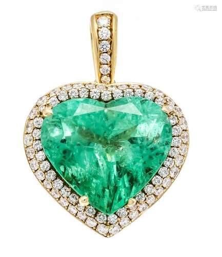 Emerald heart pendant GG 900/0