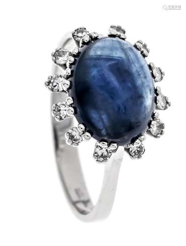 Sapphire diamond ring WG 585/0