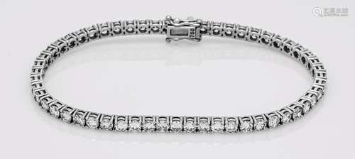 Tennis bracelet WG 750/000 wit