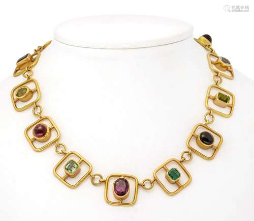 Multicolour designer necklace