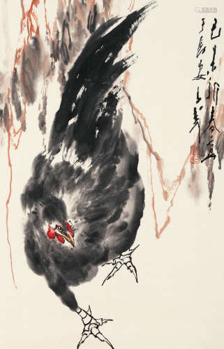 王子武 己未（1979）年作 大吉图 设色纸本 立轴