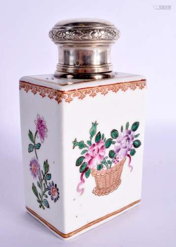AN ANTIQUE FRENCH SAMSONS OF PARIS SCENT BOTTLE AND COVER wi...