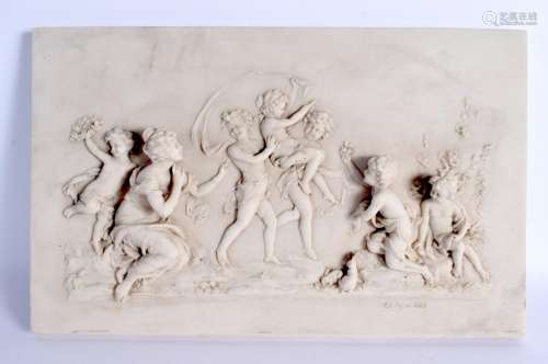 A CONTEMPORARY RECONSTITUTED MARBLE PANEL. 32 cm x 22 cm.