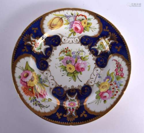 Early 19th century Coalport plate painted by Wm. Billingsley...