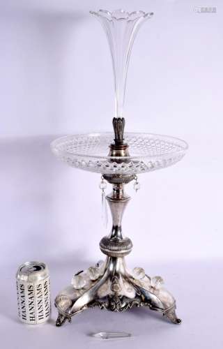 A LARGE 19TH CENTURY JAMES DIXON AND SONS SILVER PLATED EPER...