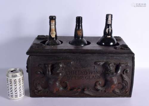 AN UNUSUAL SHIPS CHILLED WINE BY THE GLASS DECANTER BOX deco...