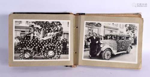 A RARE 1920S PHOTOGRAPH ALBUM. (qty)