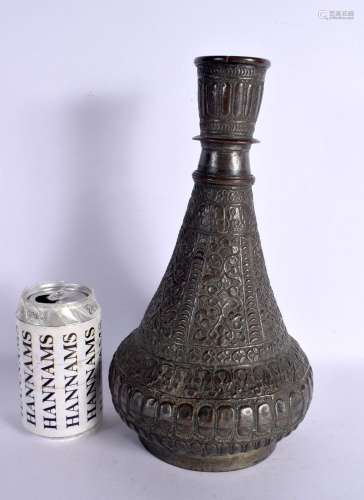 AN 18TH/19TH CENTURY MIDDLE EASTERN TIN ALLOY HOOKAH PIPE BA...