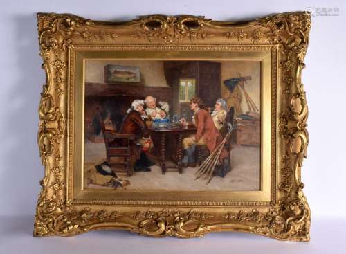 A VERY FINE 19TH CENTURY OIL ON BOARD PAINTING BY JOHN A. LO...