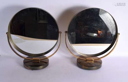 A LOVELY LARGE PAIR OF DURLSTOM DESIGNS LTD SWIVEL MIRRORS. ...