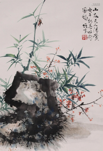 THE CHINESE PAINTING OF SKETCHES, MARKED BY LIXIONGCAI