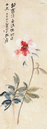 张大千 乙酉（1945）年作 白香山诗意 设色纸本 立轴