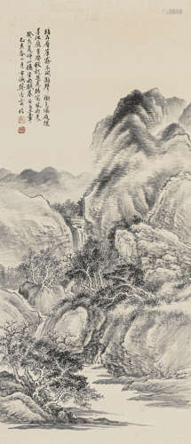 樊浩霖 乙亥（1935） 春山图 设色纸本 立轴