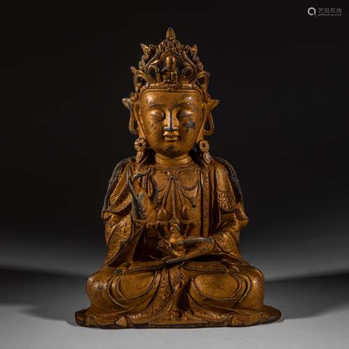 Ming Dynasty of China,Bronze Gilt Buddha Statue