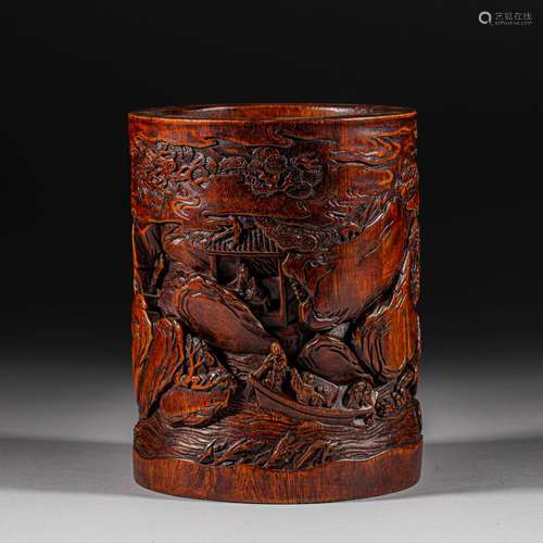 Qing Dynasty of China,Agalwood Pen Holder