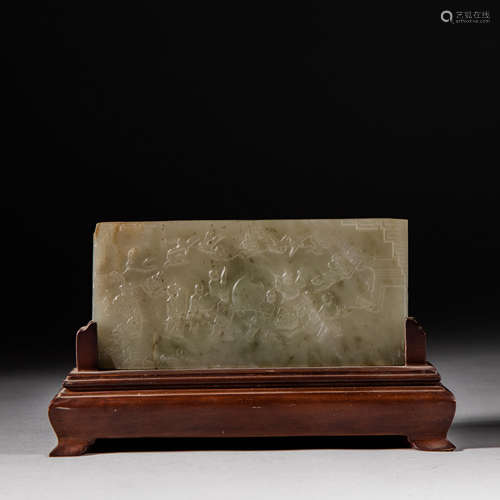 Qing Dynasty of China,Hetian Jade Insert Brand