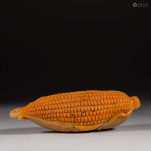 Qing Dynasty of China,Field-Yellow Stone Corn Ornament