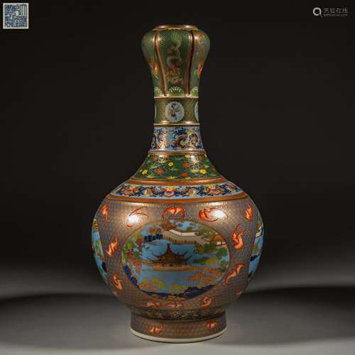 Qing Dynasty of China,Qianlong Gold-Traced Enamel Painted Ga...