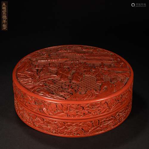 Qing Dynasty of China,Lacquerware Covered Box