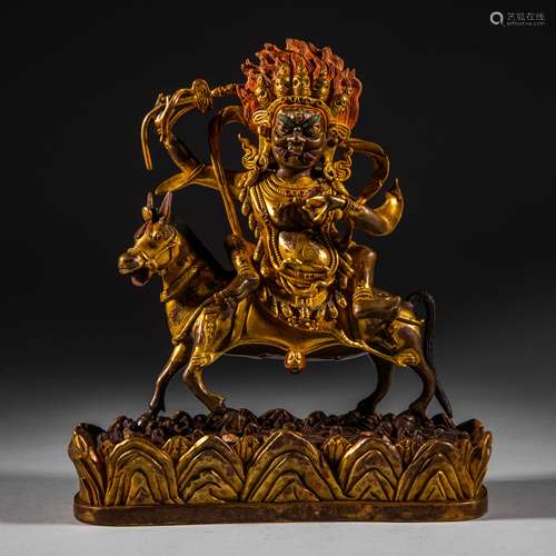 Qing Dynasty of China,Bronze Gilt Auspicious Mother Buddha S...