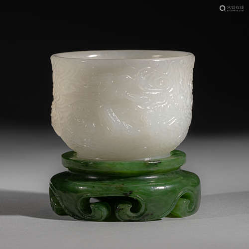 Qing Dynasty of China,Hetian Jade Cup