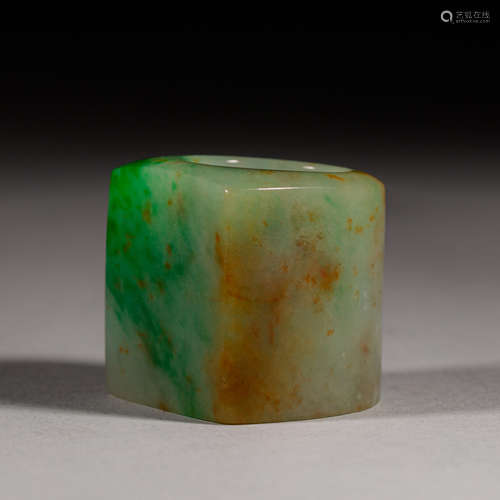 Qing Dynasty of China,Jadeite Thumb Ring