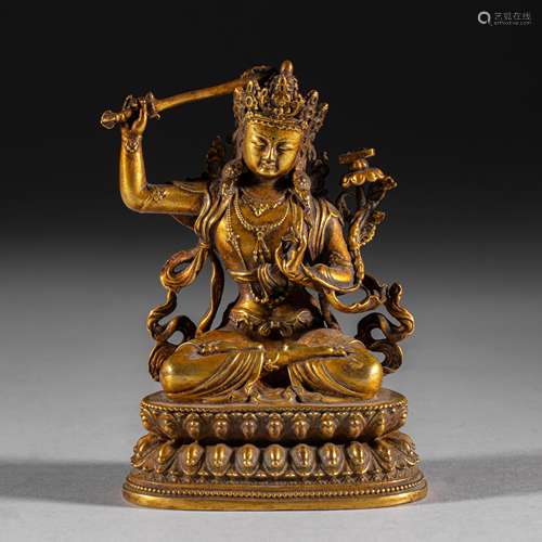 Ming Dynasty of China,Bronze Gilt Buddha Statue