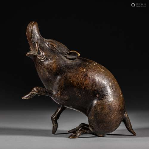 Ming Dynasty of China,Copper Pig Ornament