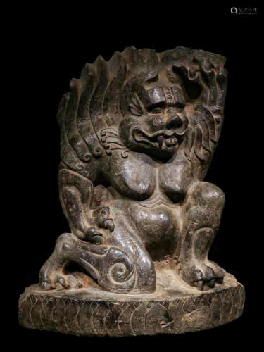 CHINESE CLIFF STONE BEAST, NORTHERN DYNASTY