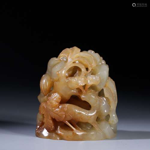 Chinese Qing Dynasty  Boxwood Qilin Ornament