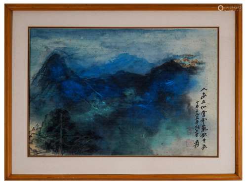 A Chinese Painting Frame Zhang Daqian