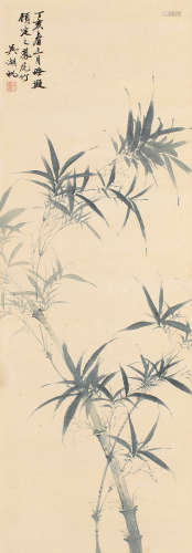 1894～1968 吴湖帆 1947年作 凤尾竹 设色纸本 立轴