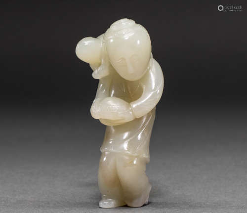 Hetian jade figures from Qing Dynasty China