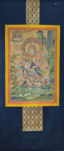 Chinese Thangka in Qing Dynasty