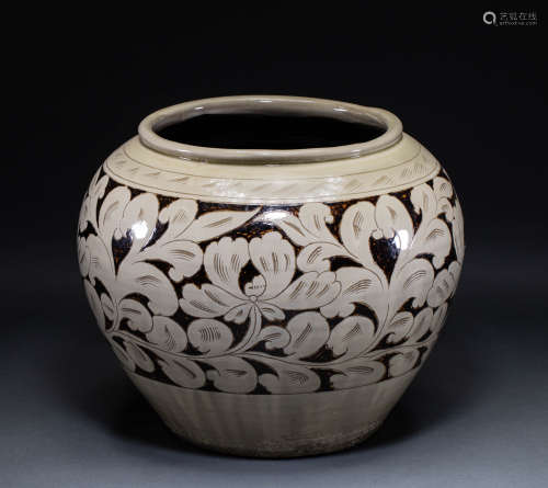 Chinese tile kiln pot
