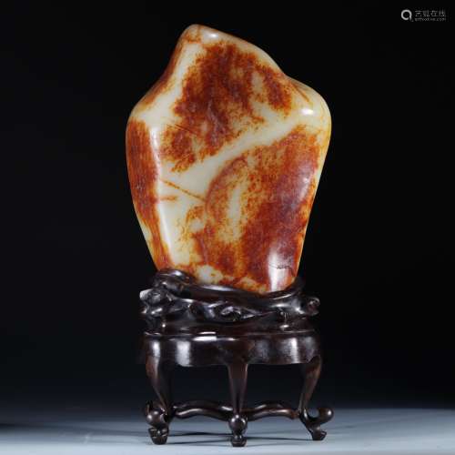 Hetian jade original stone ornaments