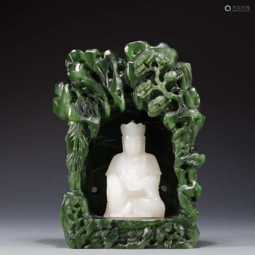 Hetian Jade white jade Jasper Pagoda