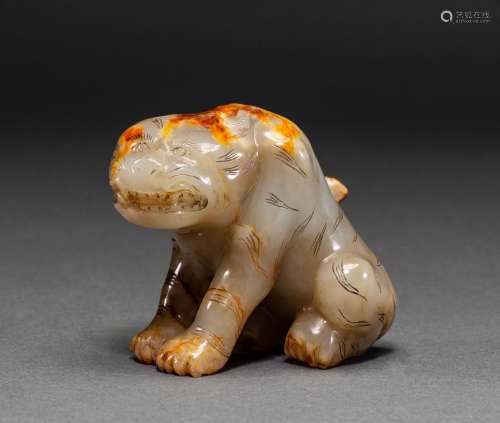 Jade tiger of Hetian, China