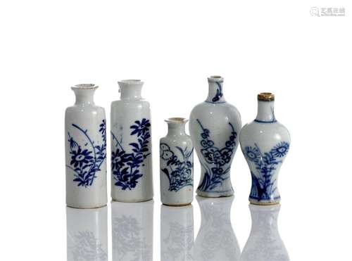 GROUP OF MINIATURE CHINESE PORCELAIN VASES