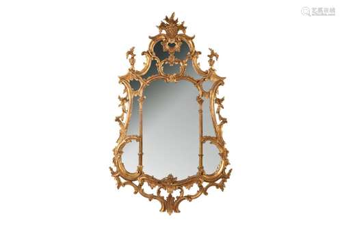 ITALIAN CARVED GILTWOOD MIRROR