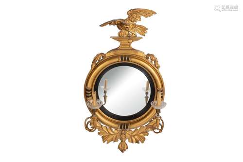 ANTIQUE FEDERAL EAGLE MIRROR