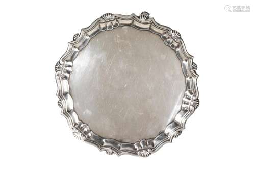 GEORGE II SILVER SALVER, 373g