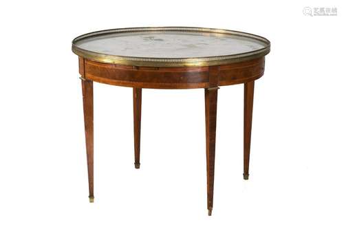 FRENCH MARBLE TOP BOUILLOTTE TABLE