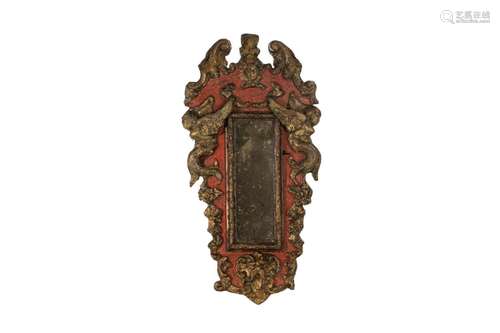 ANTIQUE ITALIAN ARCHITECTURAL FRAGMENT MIRROR