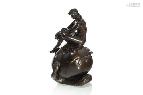 BRONZE BOX OF EVE & THE SNAKE AFTER GONZALEZ