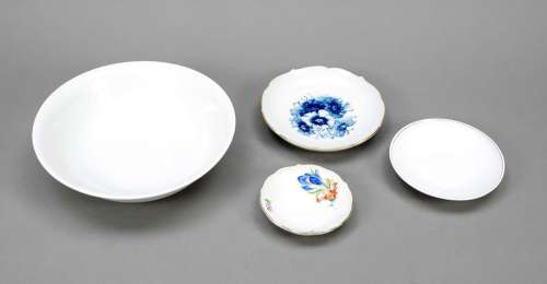 Four round bowls, Meissen, 20th cen