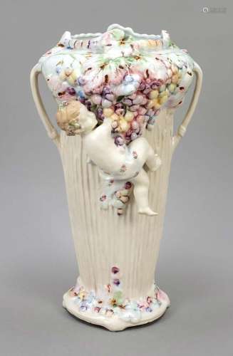 Art Nouveau vase, c. 1900, ceramic,
