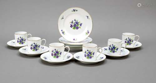 Six coffee sets, Rosenthal, 20th ce