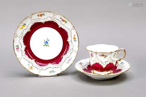 Three-piece coffee service, Meissen