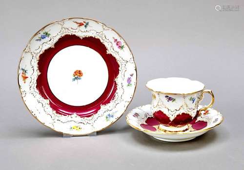 Three-piece coffee service, Meissen